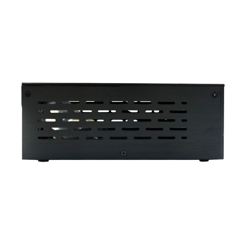 Goodisory A01 Aluminum Mini-ITX HTPC Desktop Computer Chassis (Black Tempered Glass) - Image 3